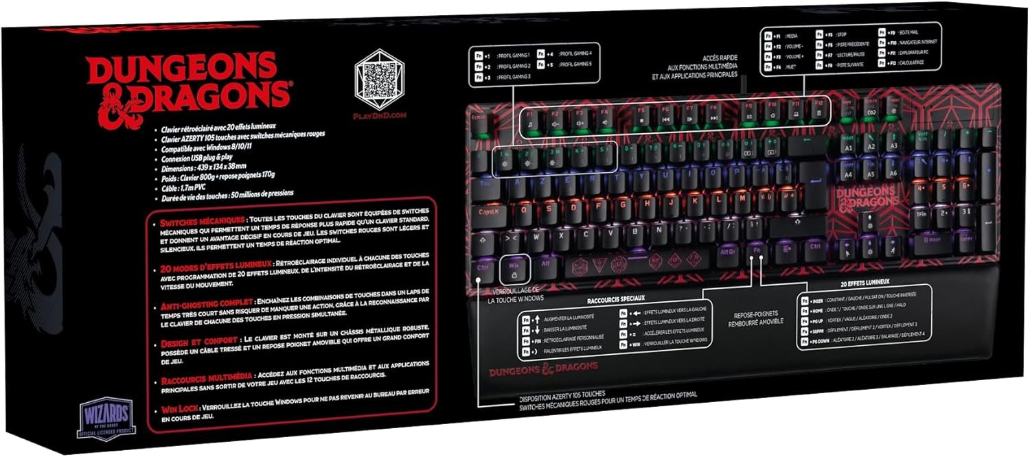 Vue 4 clavier D&D